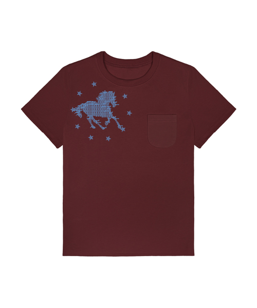 PRIMATE（プライメイト）の「STAR HORSE レディース スタンダードポケット半袖Tシャツ 6 COLORS（Tシャツ/カットソー・レディース・ホワイト/ブラック/ネイビー/カーキ/ピンク/ワイン・FREE）」の6枚目の写真