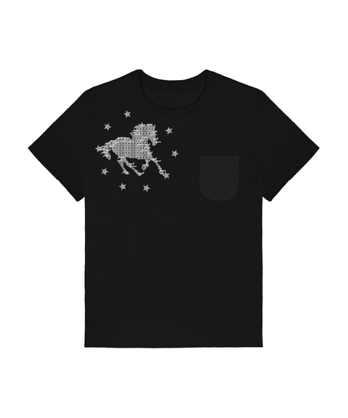 PRIMATE（プライメイト）の「STAR HORSE レディース スタンダードポケット半袖Tシャツ 6 COLORS（Tシャツ/カットソー・レディース・ホワイト/ブラック/ネイビー/カーキ/ピンク/ワイン・FREE）」の2枚目の写真