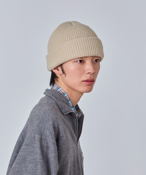 OVERRIDE(オーバーライド)の「OVERRIDE REP BASIC WATCH CAP / オーバーライド(ニットキャップ/ビーニー・メンズ・ダークグレー/ブラック/ベージュ/グリーン・57~59cm)」の3枚目の写真