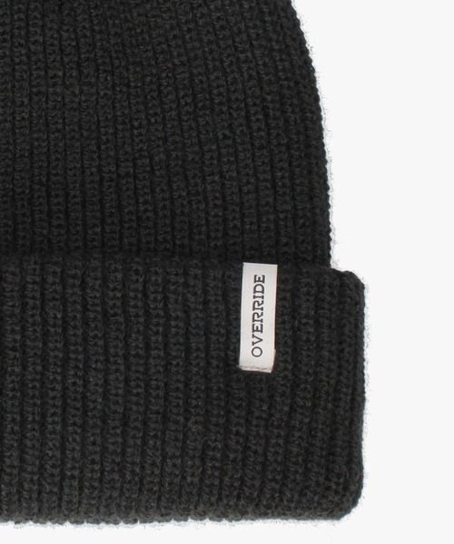 OVERRIDE(オーバーライド)の「OVERRIDE REP BASIC WATCH CAP / オーバーライド(ニットキャップ/ビーニー・メンズ・ダークグレー/ブラック/ベージュ/グリーン・57~59cm)」の8枚目の写真