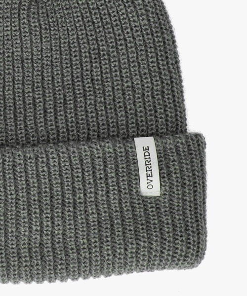 OVERRIDE(オーバーライド)の「OVERRIDE REP BASIC WATCH CAP / オーバーライド(ニットキャップ/ビーニー・メンズ・ダークグレー/ブラック/ベージュ/グリーン・57~59cm)」の11枚目の写真