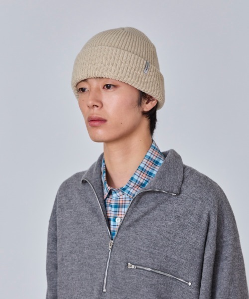 OVERRIDE(オーバーライド)の「OVERRIDE REP BASIC WATCH CAP / オーバーライド(ニットキャップ/ビーニー・メンズ・ダークグレー/ブラック/ベージュ/グリーン・57~59cm)」の13枚目の写真