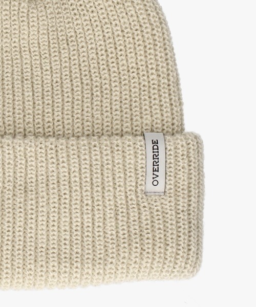 OVERRIDE(オーバーライド)の「OVERRIDE REP BASIC WATCH CAP / オーバーライド(ニットキャップ/ビーニー・メンズ・ダークグレー/ブラック/ベージュ/グリーン・57~59cm)」の19枚目の写真