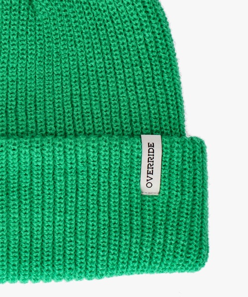 OVERRIDE(オーバーライド)の「OVERRIDE REP BASIC WATCH CAP / オーバーライド(ニットキャップ/ビーニー・メンズ・ダークグレー/ブラック/ベージュ/グリーン・57~59cm)」の22枚目の写真