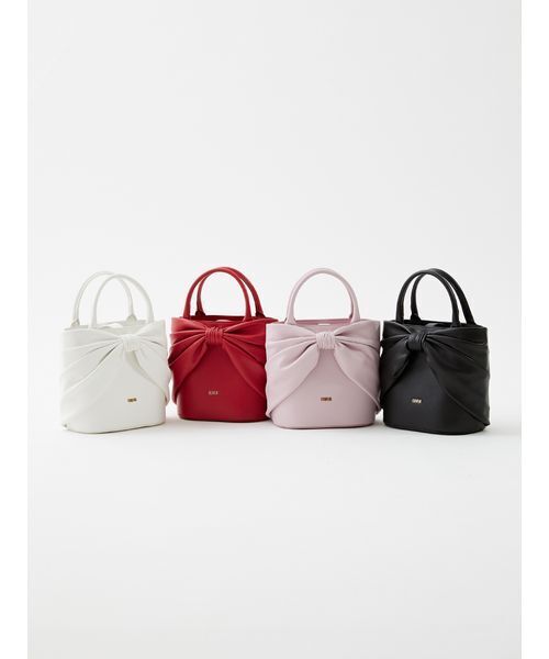 FURFUR（ファーファー）の「リボンモチーフバッグ（ハンドバッグ・レディース・ホワイト/レッド/ピンク/ブラック・F）」の12枚目の写真