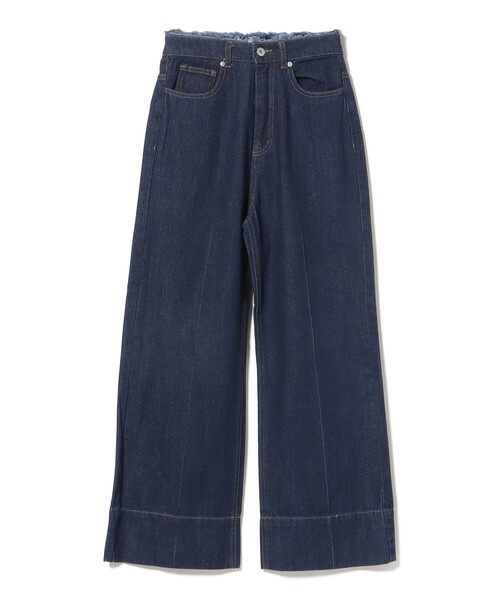 BEAMS HEART(ビームスハート)の「センタープレス ワイド デニム パンツ(デニムパンツ・レディース・インディゴブルー/ブラック/ライトブルー・SMALL/MEDIUM)」の22枚目の写真
