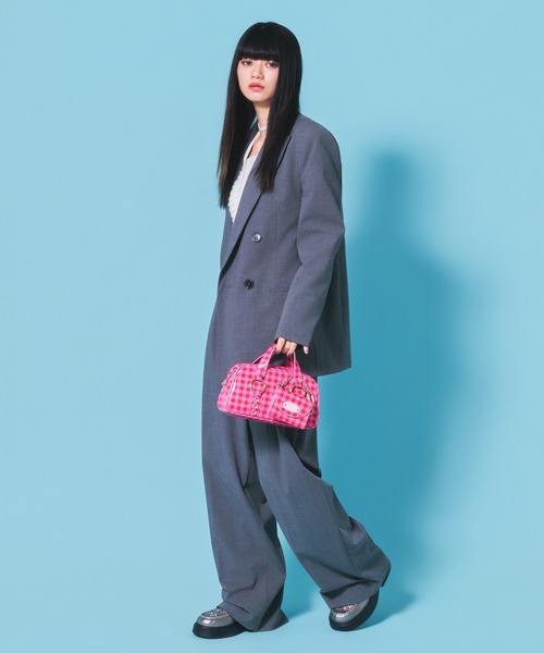 Casselini(キャセリーニ)の「Casselini(キャセリーニ)ボストン+ウォレットSET(ボストンバッグ・レディース・ブルー/ピンク/ブラック/ホワイト・FREE)」の9枚目の写真
