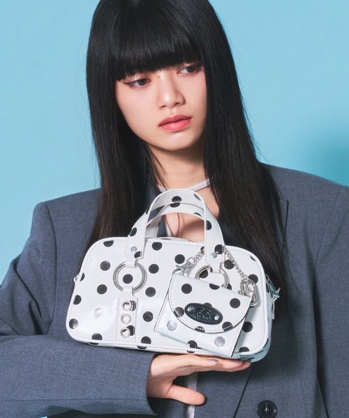 Casselini(キャセリーニ)の「Casselini(キャセリーニ)ボストン+ウォレットSET(ボストンバッグ・レディース・ブルー/ピンク/ブラック/ホワイト・FREE)」の13枚目の写真