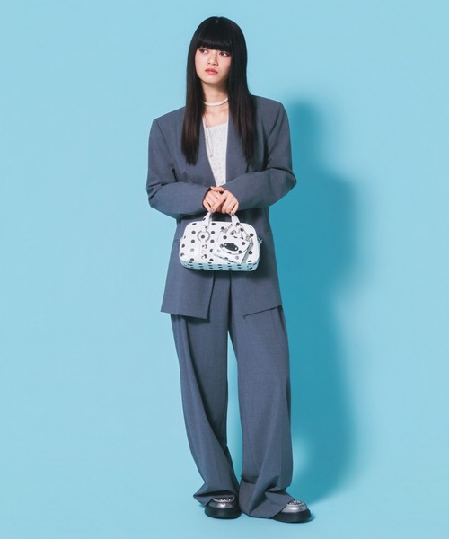Casselini(キャセリーニ)の「Casselini(キャセリーニ)ボストン+ウォレットSET(ボストンバッグ・レディース・ブルー/ピンク/ブラック/ホワイト・FREE)」の17枚目の写真