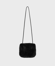 SN Mini Fur Cross Bag (Black)