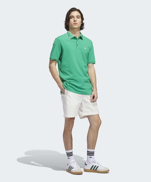 adidas（アディダス）の「オリジナルスゴルフ ツイストニット ワンポイントロゴ 半袖ポロ【adidas Golf/アディダスゴルフ】（ポロシャツ・メンズ・グリーン系その他2・SMALL/X-LARGE/LARGE/MEDIUM/XX-LARGE/3XL）」の5枚目の写真