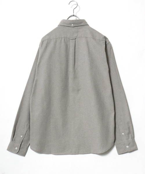 MARUKAWA(マルカワ)の「2026AW FLANNEL フランネル 無地 長袖ボタンダウンシャツ(シャツ/ブラウス・メンズ・ブラウン/チャコール/ネイビー/ベージュ・LL/L/M)」の9枚目の写真