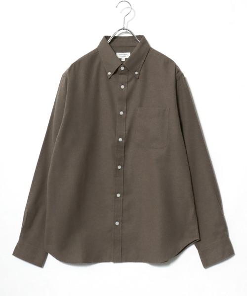 MARUKAWA(マルカワ)の「2026AW FLANNEL フランネル 無地 長袖ボタンダウンシャツ(シャツ/ブラウス・メンズ・ブラウン/チャコール/ネイビー/ベージュ・LL/L/M)」の10枚目の写真