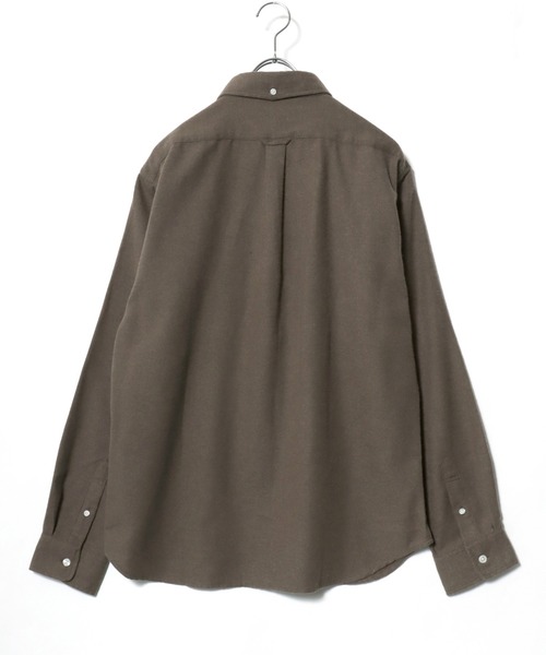 MARUKAWA(マルカワ)の「2026AW FLANNEL フランネル 無地 長袖ボタンダウンシャツ(シャツ/ブラウス・メンズ・ブラウン/チャコール/ネイビー/ベージュ・LL/L/M)」の11枚目の写真