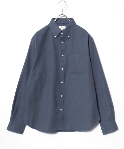 MARUKAWA(マルカワ)の「2026AW FLANNEL フランネル 無地 長袖ボタンダウンシャツ(シャツ/ブラウス・メンズ・ブラウン/チャコール/ネイビー/ベージュ・LL/L/M)」の12枚目の写真