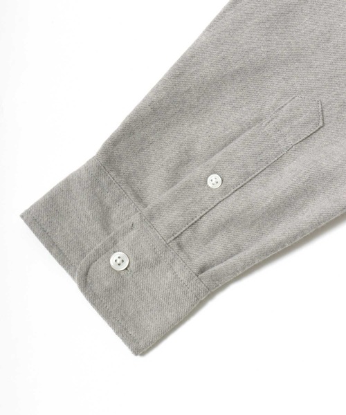 MARUKAWA(マルカワ)の「2026AW FLANNEL フランネル 無地 長袖ボタンダウンシャツ(シャツ/ブラウス・メンズ・ブラウン/チャコール/ネイビー/ベージュ・LL/L/M)」の18枚目の写真