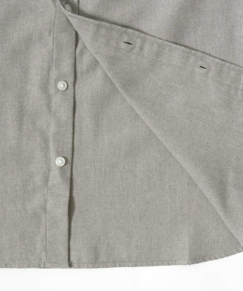 MARUKAWA(マルカワ)の「2026AW FLANNEL フランネル 無地 長袖ボタンダウンシャツ(シャツ/ブラウス・メンズ・ブラウン/チャコール/ネイビー/ベージュ・LL/L/M)」の20枚目の写真