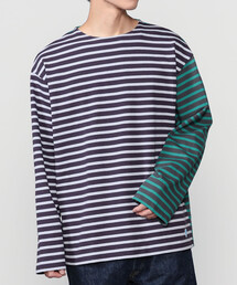 ORCIVAL | ハーレクイン コットンロード クルーネック フレンチバスクTシャツ MEN