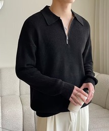 Knit Zip Polo ニットジップポロ