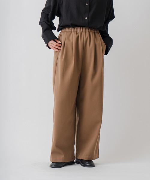 Kelen(ケレン)の「「KELEN / ケレン」裏起毛ボンディングイージーパンツ(その他パンツ・レディース・グレー/ブラウン/ブラック/チャコールグレー・S/M)」の4枚目の写真