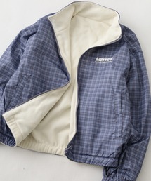 JUNGLE STORM チェックリバーシブルブルゾン