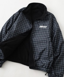 JUNGLE STORM チェックリバーシブルブルゾン