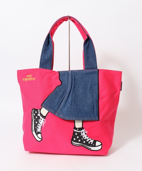 mis zapatos（ミス　サパト）の「mis zapatos ロングスカート　トート（トートバッグ・レディース・ピンク/グレー/カーキ/ネイビー/ブラック/ナチュラル・FREE）」の20枚目の写真