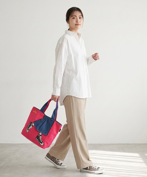 mis zapatos（ミス　サパト）の「mis zapatos ロングスカート　トート（トートバッグ・レディース・ピンク/グレー/カーキ/ネイビー/ブラック/ナチュラル・FREE）」の15枚目の写真