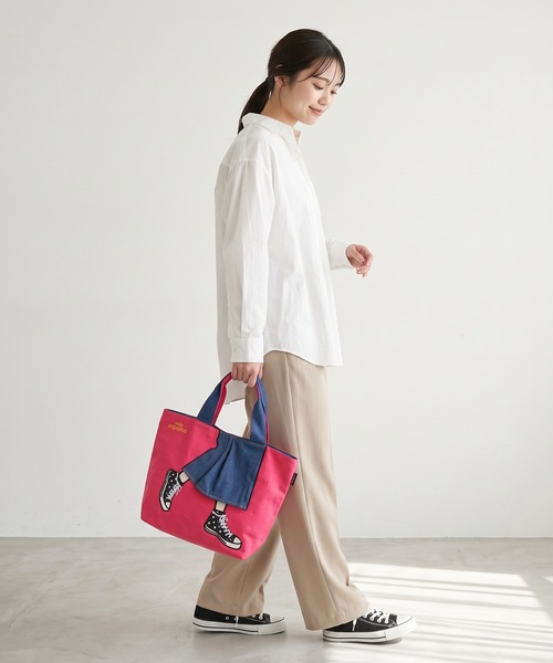 mis zapatos（ミス　サパト）の「mis zapatos ロングスカート　トート（トートバッグ・レディース・ピンク/グレー/カーキ/ネイビー/ブラック/ナチュラル・FREE）」の16枚目の写真