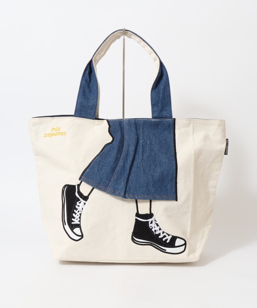 mis zapatos（ミス　サパト）の「mis zapatos ロングスカート　トート（トートバッグ・レディース・ピンク/グレー/カーキ/ネイビー/ブラック/ナチュラル・FREE）」の17枚目の写真