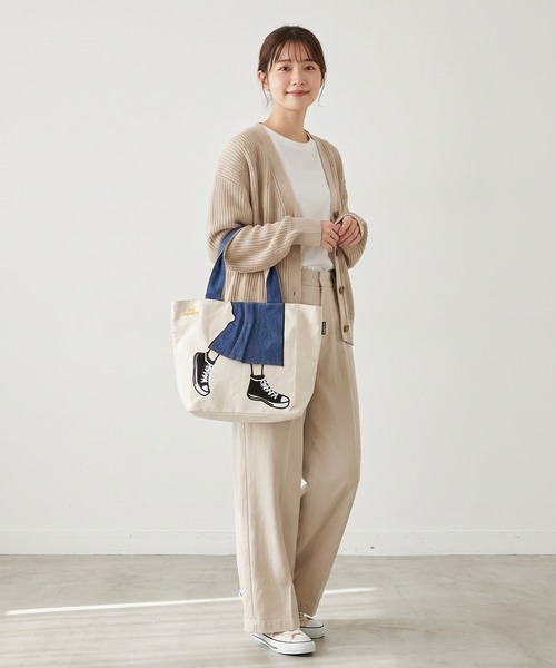 mis zapatos（ミス　サパト）の「mis zapatos ロングスカート　トート（トートバッグ・レディース・ピンク/グレー/カーキ/ネイビー/ブラック/ナチュラル・FREE）」の9枚目の写真