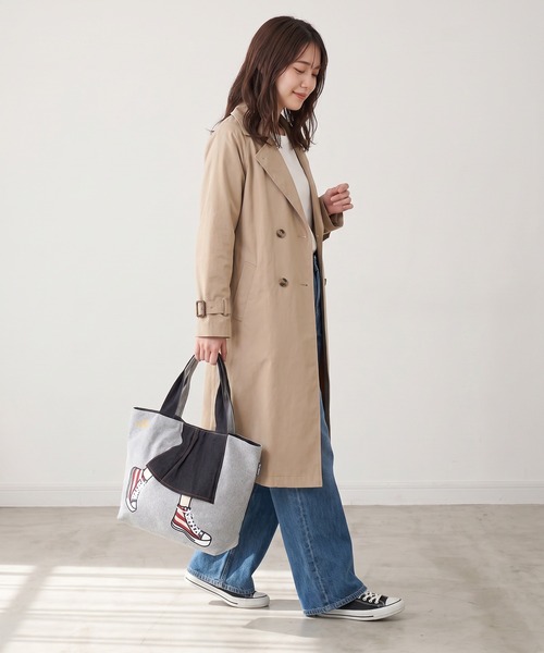mis zapatos（ミス　サパト）の「mis zapatos ロングスカート　トート（トートバッグ・レディース・ピンク/グレー/カーキ/ネイビー/ブラック/ナチュラル・FREE）」の8枚目の写真