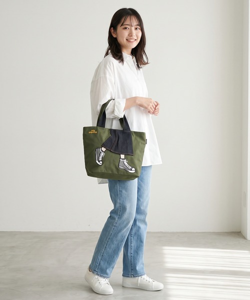 mis zapatos（ミス　サパト）の「mis zapatos ロングスカート　トート（トートバッグ・レディース・ピンク/グレー/カーキ/ネイビー/ブラック/ナチュラル・FREE）」の10枚目の写真