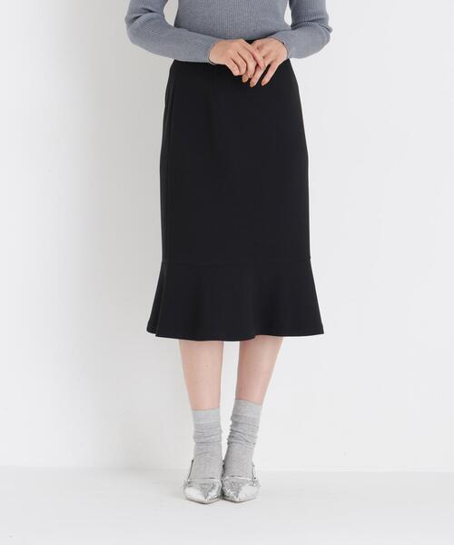 NATURAL BEAUTY BASIC（ナチュラルビューティーベーシック）の「マーメイドミディスカート（スカート・レディース・ライトグリーン/ブラック/オフホワイト・SMALL/MEDIUM）」の8枚目の写真
