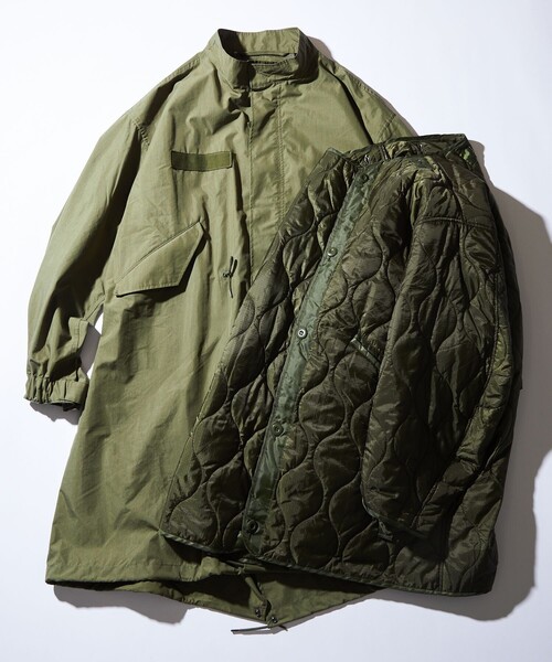 FREAK'S STORE（フリークスストア）の「限定展開 ビッグシルエット M-65 ライナーセットモッズコート/コート＆キルティングライナーセット/2枚セット/3WAY（モッズコート・メンズ・オリーブ/ブラック・SMALL/MEDIUM/X-LARGE/LARGE）」の21枚目の写真