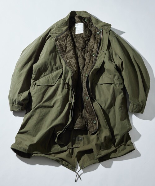 FREAK'S STORE（フリークスストア）の「限定展開 ビッグシルエット M-65 ライナーセットモッズコート/コート＆キルティングライナーセット/2枚セット/3WAY（モッズコート・メンズ・オリーブ/ブラック・SMALL/MEDIUM/X-LARGE/LARGE）」の22枚目の写真