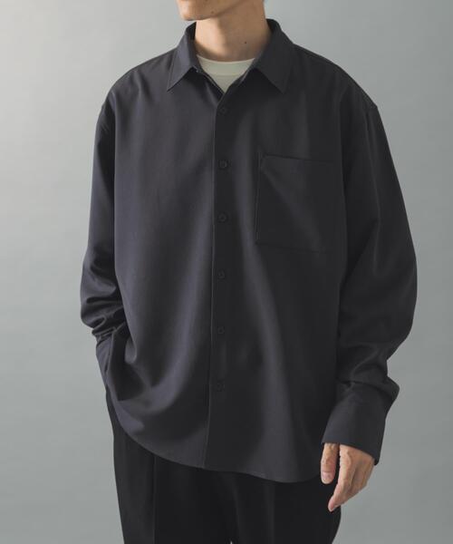 ITEMS URBANRESEARCH(アイテムズ アーバンリサーチ)の「ヨウリュウレギュラーカラー長袖シャツ(シャツ/ブラウス・メンズ・ダークグレー/オリーブ/ブラック/ネイビー・MEDIUM/LARGE)」の16枚目の写真