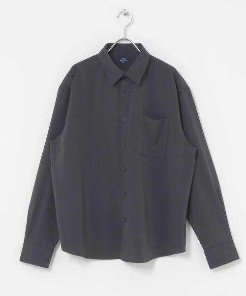 ITEMS URBANRESEARCH(アイテムズ アーバンリサーチ)の「ヨウリュウレギュラーカラー長袖シャツ(シャツ/ブラウス・メンズ・ダークグレー/オリーブ/ブラック/ネイビー・MEDIUM/LARGE)」の19枚目の写真