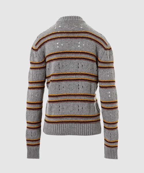 MARNI(マルニ)の「CASHMERE STRIPED / クルーネックニット(ニット/セーター・レディース・ブラウン系/グレー系・38(M))」の3枚目の写真