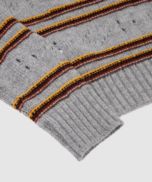 MARNI(マルニ)の「CASHMERE STRIPED / クルーネックニット(ニット/セーター・レディース・ブラウン系/グレー系・38(M))」の5枚目の写真