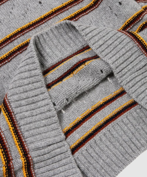 MARNI(マルニ)の「CASHMERE STRIPED / クルーネックニット(ニット/セーター・レディース・ブラウン系/グレー系・38(M))」の6枚目の写真