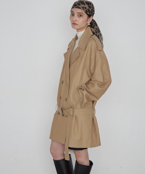 LOUNGEDRESS(ラウンジドレス)の「ミドルトレンチコート 秋服(トレンチコート・レディース・ベージュ・FREE)」の7枚目の写真
