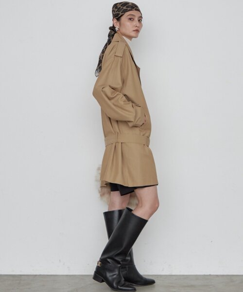 LOUNGEDRESS(ラウンジドレス)の「ミドルトレンチコート 秋服(トレンチコート・レディース・ベージュ・FREE)」の3枚目の写真