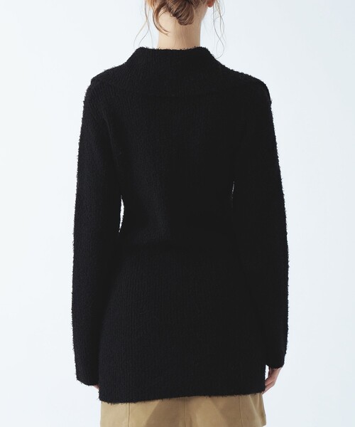 Ray BEAMS(レイビームス)の「ジップ ポロニット ミニ ワンピース(ワンピース・レディース・ブラック/オフホワイト・ONE SIZE)」の22枚目の写真
