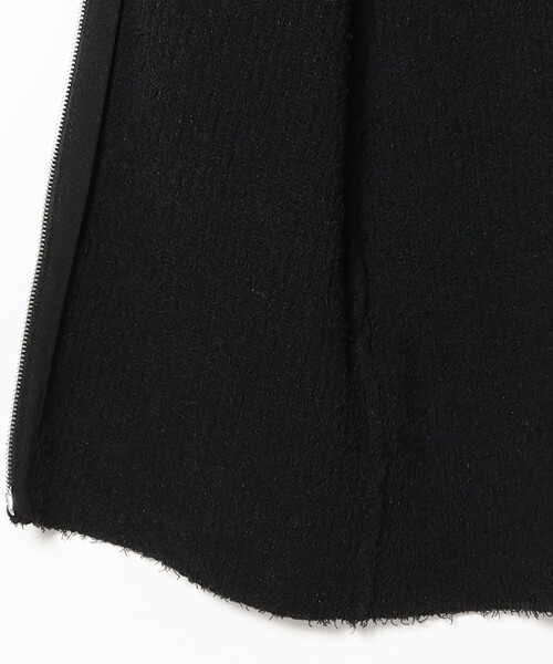 Ray BEAMS(レイビームス)の「ジップ ポロニット ミニ ワンピース(ワンピース・レディース・ブラック/オフホワイト・ONE SIZE)」の6枚目の写真