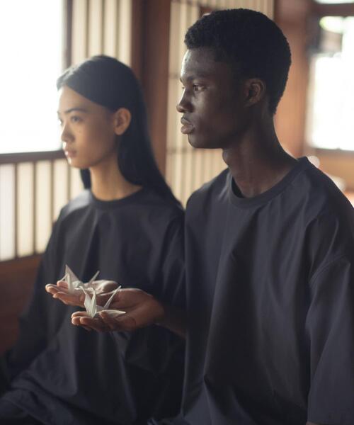 TOHA(トハ)の「リカバリーウェア布帛 半袖/ロングパンツ(ルームウェア/パジャマ・メンズ・ネイビー/チャコールグレー/ブルー・X-LARGE/LARGE/SMALL/MEDIUM)」の12枚目の写真
