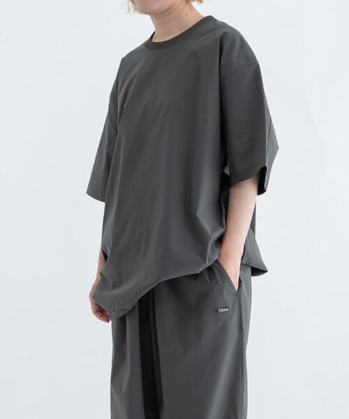 TOHA(トハ)の「リカバリーウェア布帛 半袖/ロングパンツ(ルームウェア/パジャマ・メンズ・ネイビー/チャコールグレー/ブルー・X-LARGE/LARGE/SMALL/MEDIUM)」の14枚目の写真