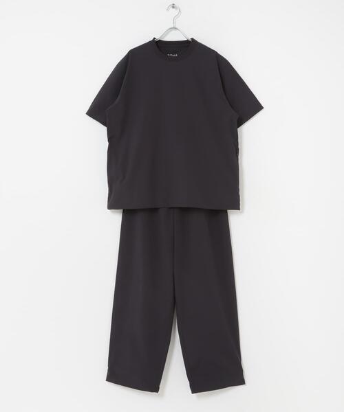 TOHA(トハ)の「リカバリーウェア布帛 半袖/ロングパンツ(ルームウェア/パジャマ・メンズ・ネイビー/チャコールグレー/ブルー・X-LARGE/LARGE/SMALL/MEDIUM)」の4枚目の写真