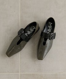 MANA（マナ）の「【MANA/マナ】Square-toe Buckle　Shoes/スクエアトゥバックルシューズ（パンプス）」