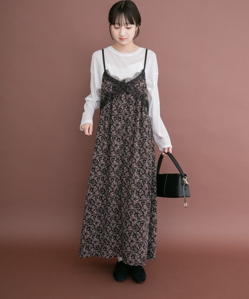 ITEMS URBANRESEARCH(アイテムズ アーバンリサーチ)の「アソートプリントキャミワンピース(ワンピース・レディース・ブラック系その他/ドット・FREE)」の2枚目の写真